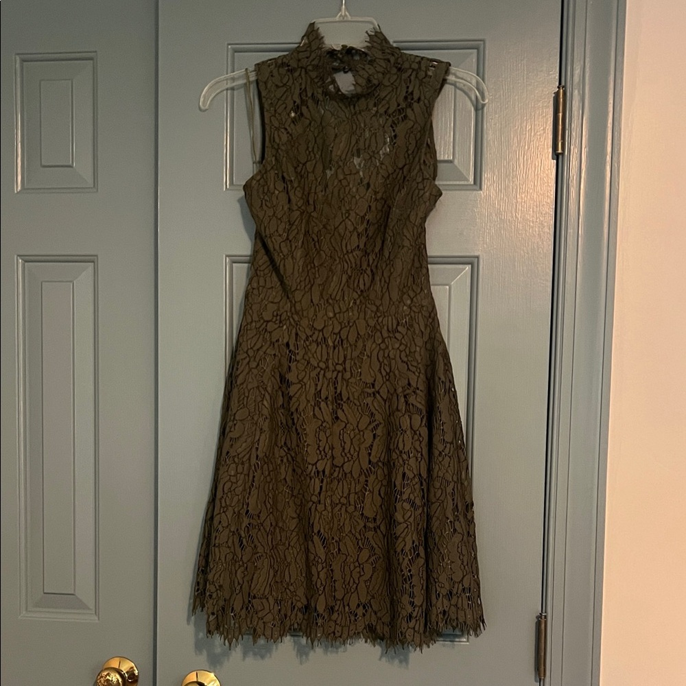 KEEPSAKE the Label Olive Lace Midi Dress